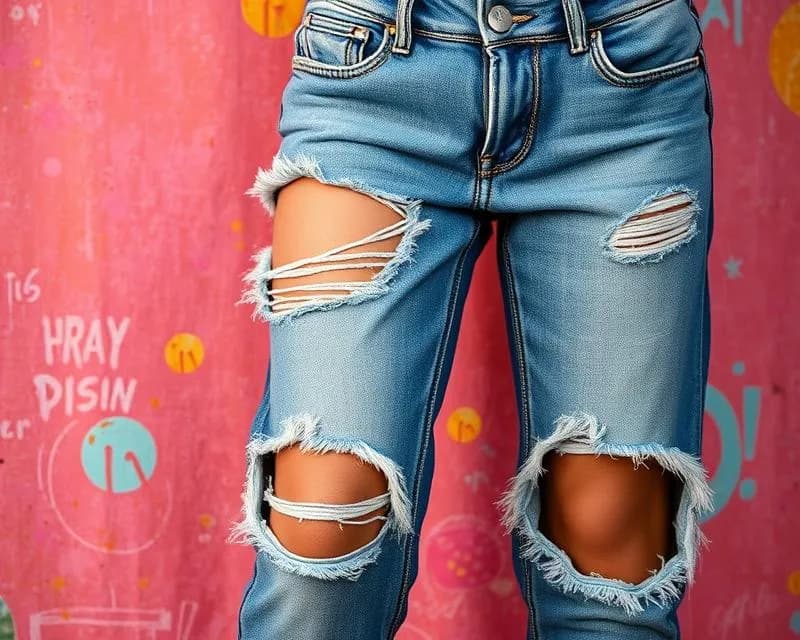 Jak zrobić modne dziury w dżinsach i uniknąć sztucznego efektu